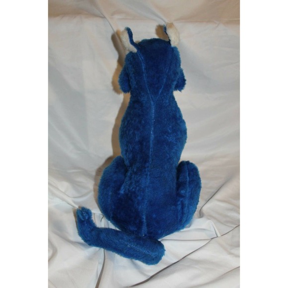 Vintage Rushton Rubber Face University Of Kentucky Wildcat Plush Blue Cat Lion - Picture 9 of 10